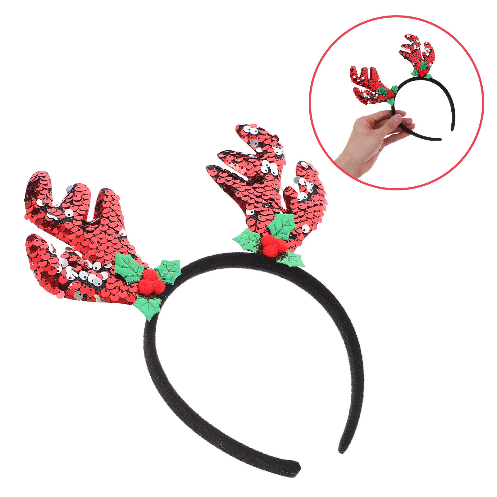 Reindeer Antlers Headband - 순록 뿔 머리띠 크리스마스 헤어 장식