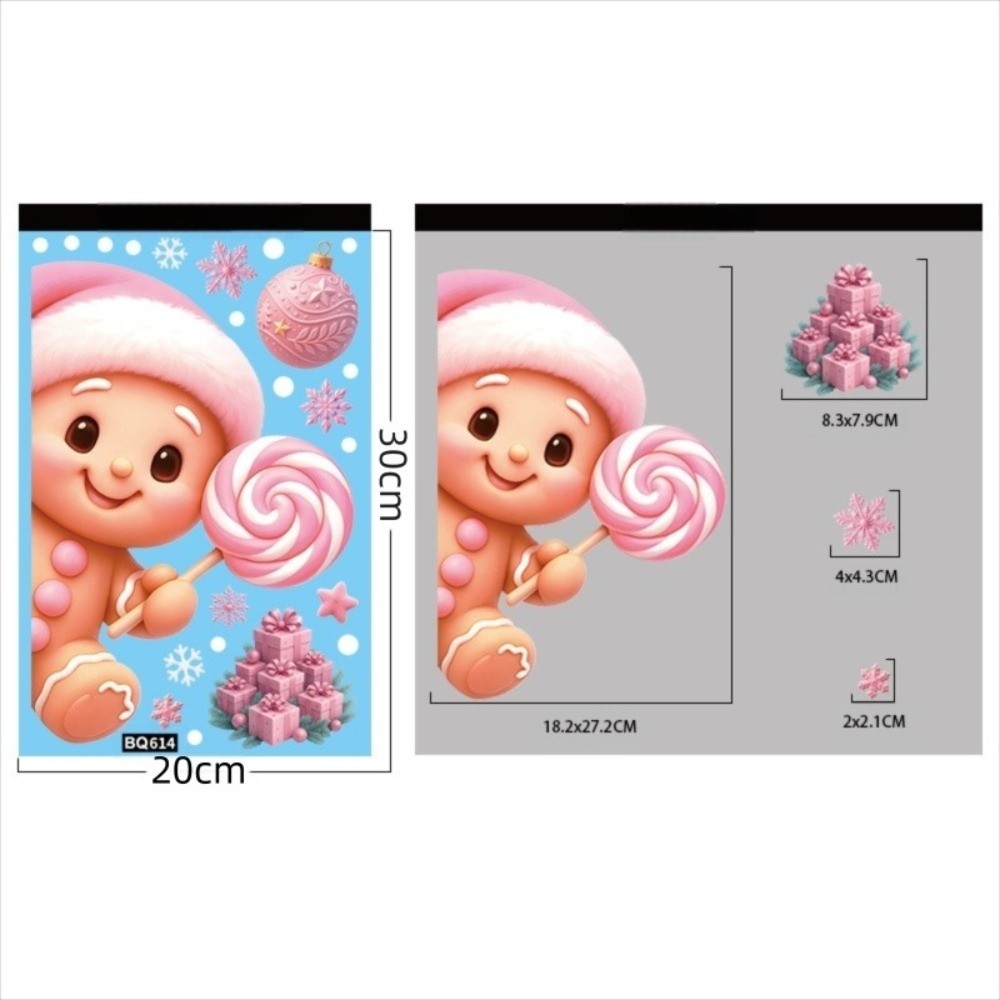 Snowflake Window Decal - 탈부착 가능한 PVC 창문 스티커 눈송이