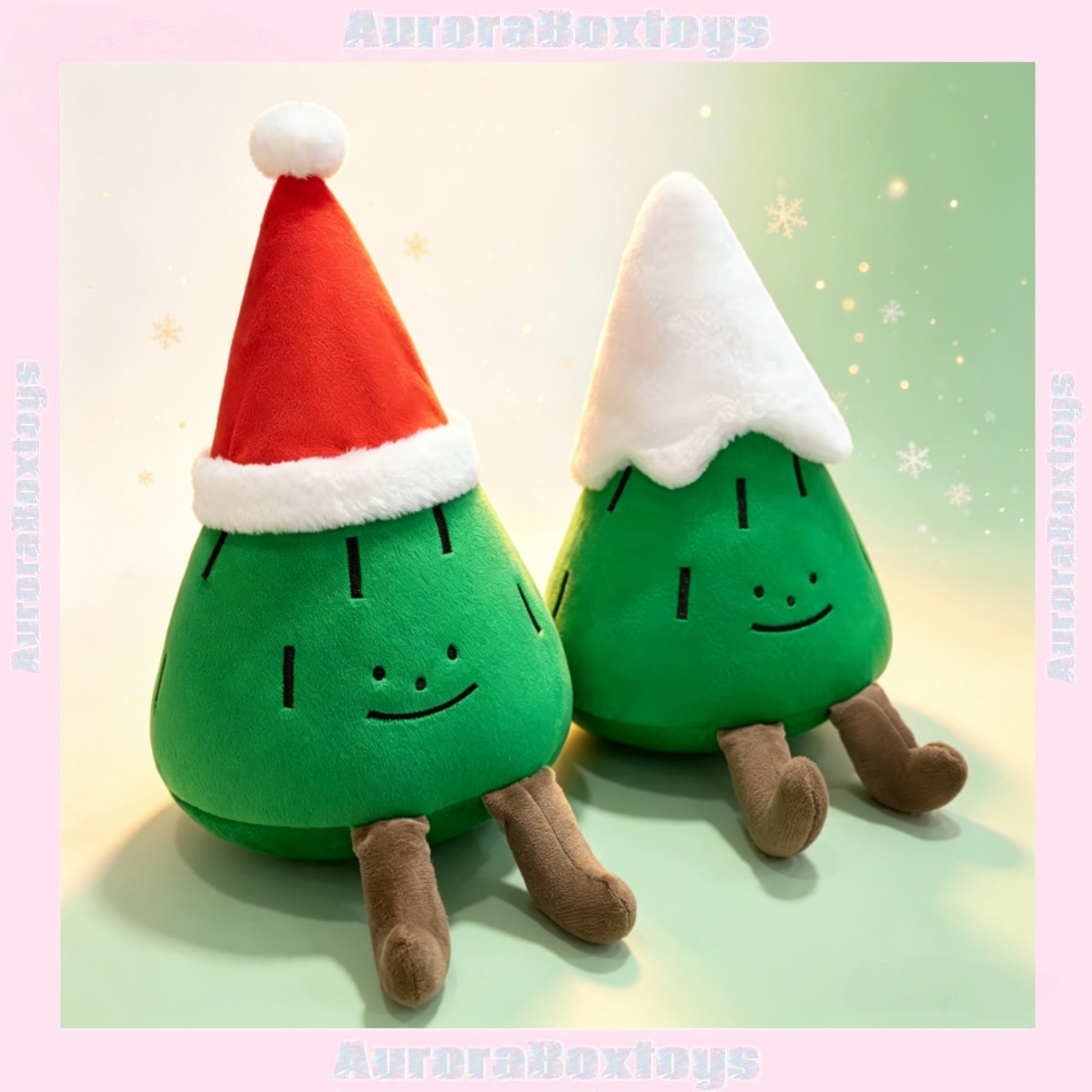 Santa Hat Plush - 2026년 만화 크리스마스 트리 플러시 인형