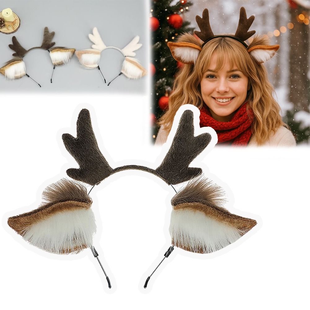 유니섹스 사슴 귀 루돌프 뿔 머리띠 귀여운 파티 헤드피 - Reindeer Antlers Headband 리뷰 및 가격