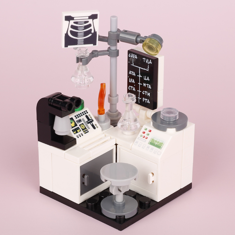 MOC 도시 실험실 실험실 빌딩 블록 키트 후크 비커  - Lego Set Creator 리뷰 및 가격