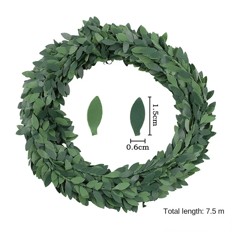 7 미터 철 와이어 녹색 잎 포도 나무 결혼식 장식 꽃 - Christmas Wreath Fake 리뷰 및 가격