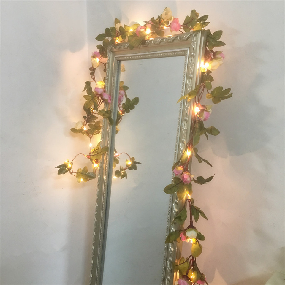 다찬 핸드메이드 2.2M 25 LED 핑크 장미 꽃 화 - Led Fairy String Lights 리뷰 및 가격