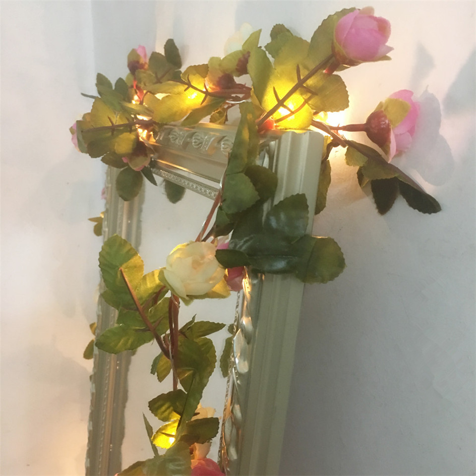다찬 핸드메이드 2.2M 25 LED 핑크 장미 꽃 화 - Led Fairy String Lights 리뷰 및 가격