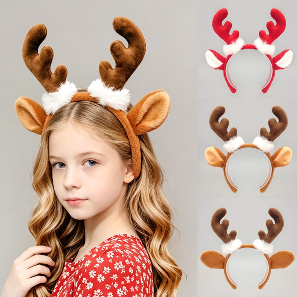 리얼한 뿔 모양 머리띠 귀여운 부드러운 원단의 순록 머 - Reindeer Antlers Headband 리뷰 및 가격