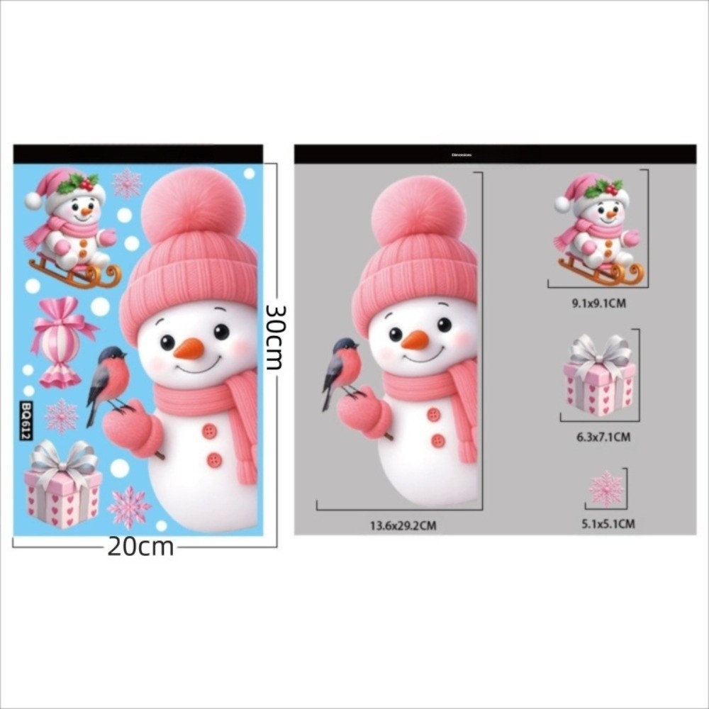 이동식 PVC 창 스티커 눈송이 산타 클로스 크리스마스 - Snowflake Window Decal 리뷰 및 가격
