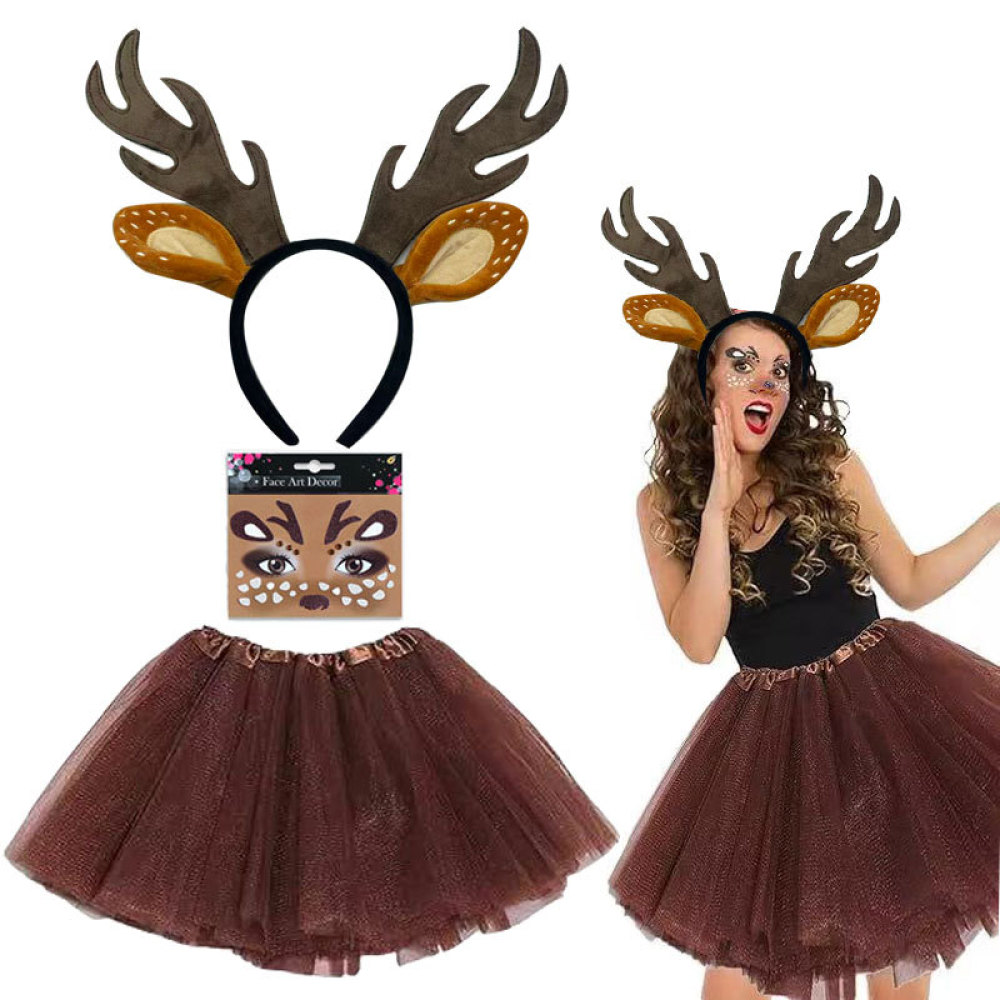 크리스마스 순록 뿔 머리띠 의상 액세서리 어린이 및 성 - Reindeer Antlers Headband 리뷰 및 가격