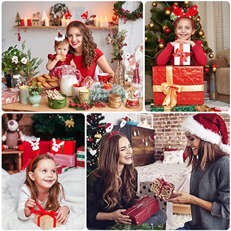 1-15pcs 크리스마스 머리띠 눈사람 순록 뿔 산타  - Reindeer Antlers Headband 리뷰 및 가격