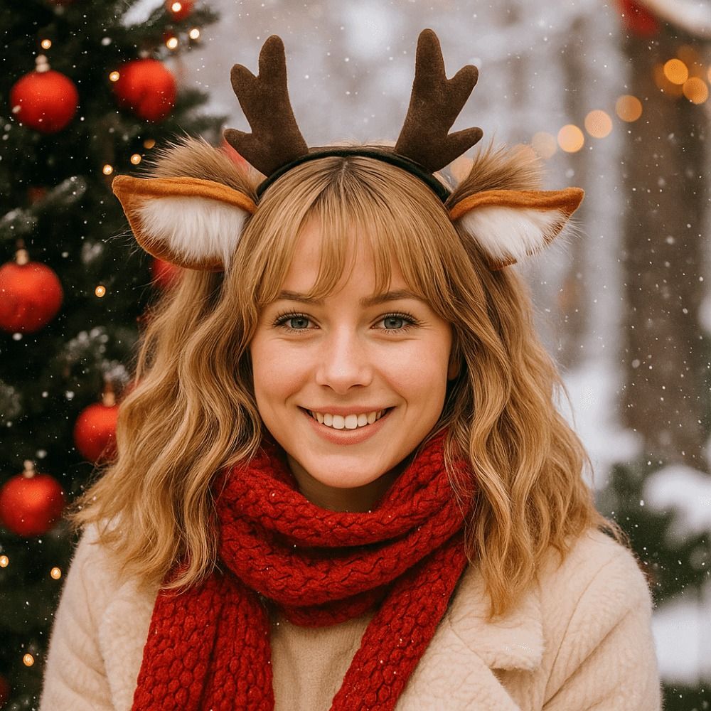 유니섹스 사슴 귀 루돌프 뿔 머리띠 파티 헤드피스 축제 - Reindeer Antlers Headband 리뷰 및 가격
