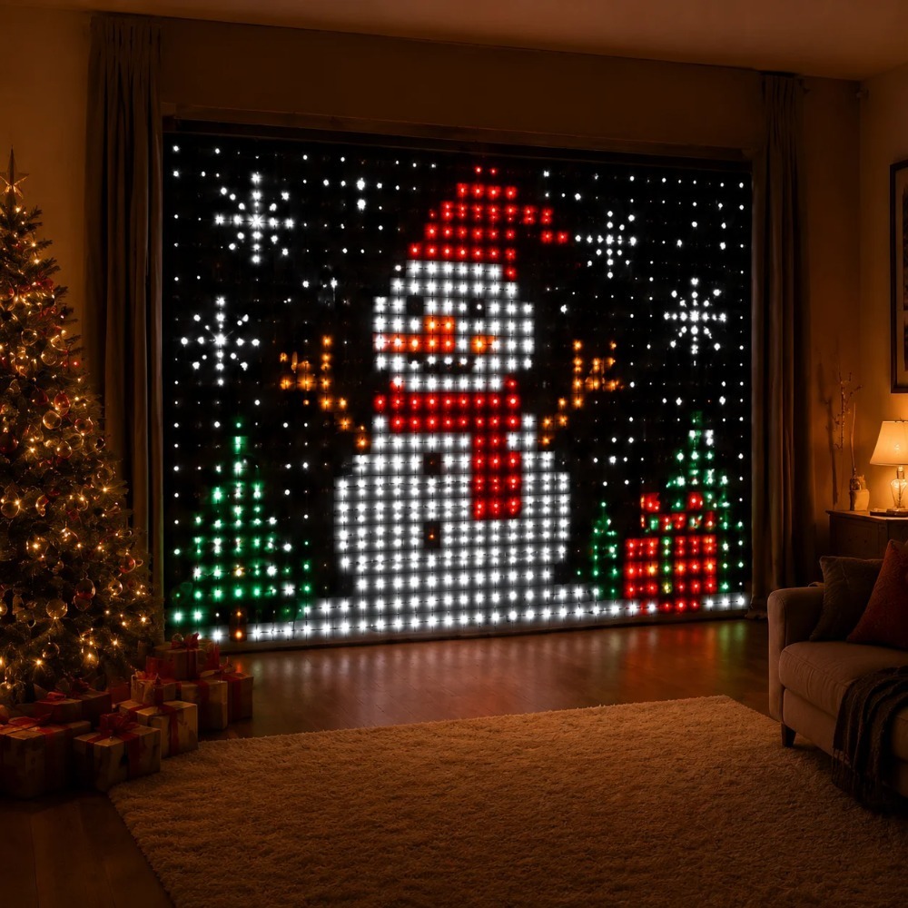 스마트 RGB LED 커튼 조명 블루투스 앱 제어 픽셀 - Led Fairy String Lights 리뷰 및 가격