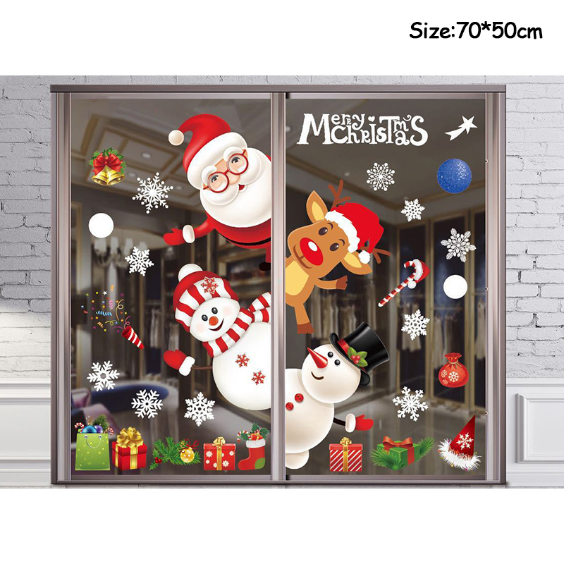 메리 크리스마스 장식 창 스티커 산타 클로스 순록 눈송 - Snowflake Window Decal 리뷰 및 가격