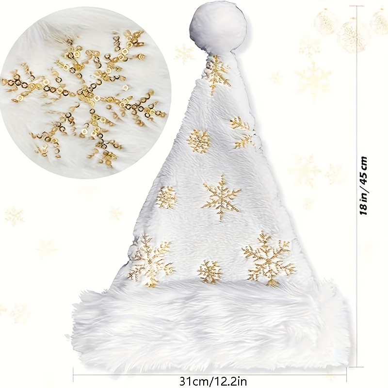 에어컨이 있는 방에서 착용하는 흰색 플러시 산타 모자, - Santa Hat Plush 리뷰 및 가격