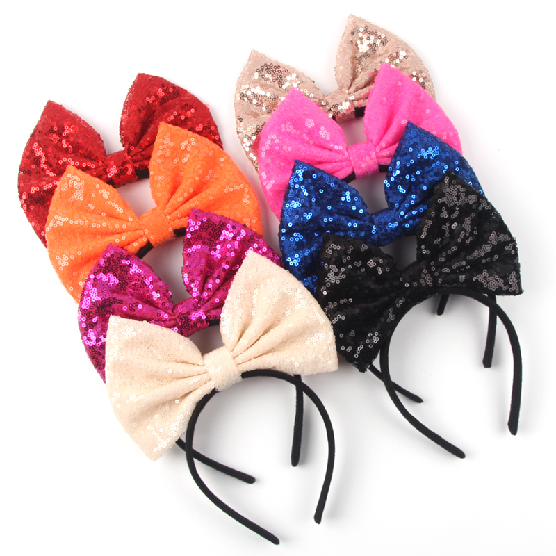 1pcs 세련된 활 머리띠 간단하고 반짝 이는 액세서리 - Ribbon Bow Gift 리뷰 및 가격