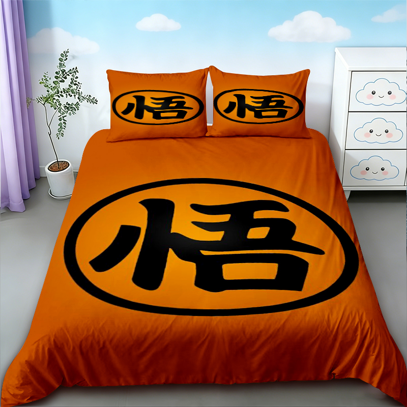 십대 만화 이불 커버 드래곤 볼 고쿠 침구 세트 퀸 킹 - Ornament Ball Set 리뷰 및 가격