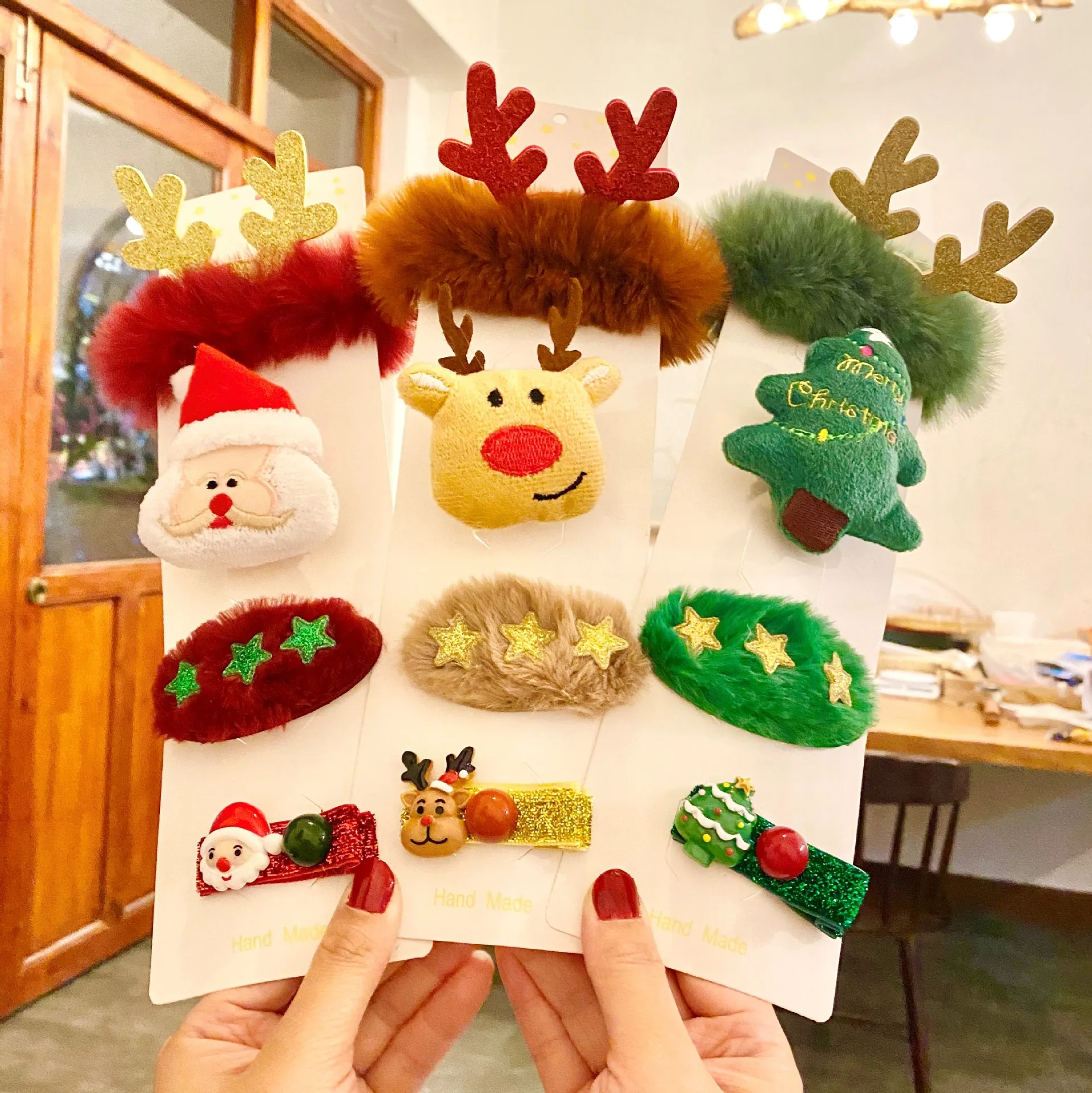 크리스마스 머리띠 순록 뿔 경적 꽃 헤어 밴드 걸쇠 모 - Reindeer Antlers Headband 리뷰 및 가격
