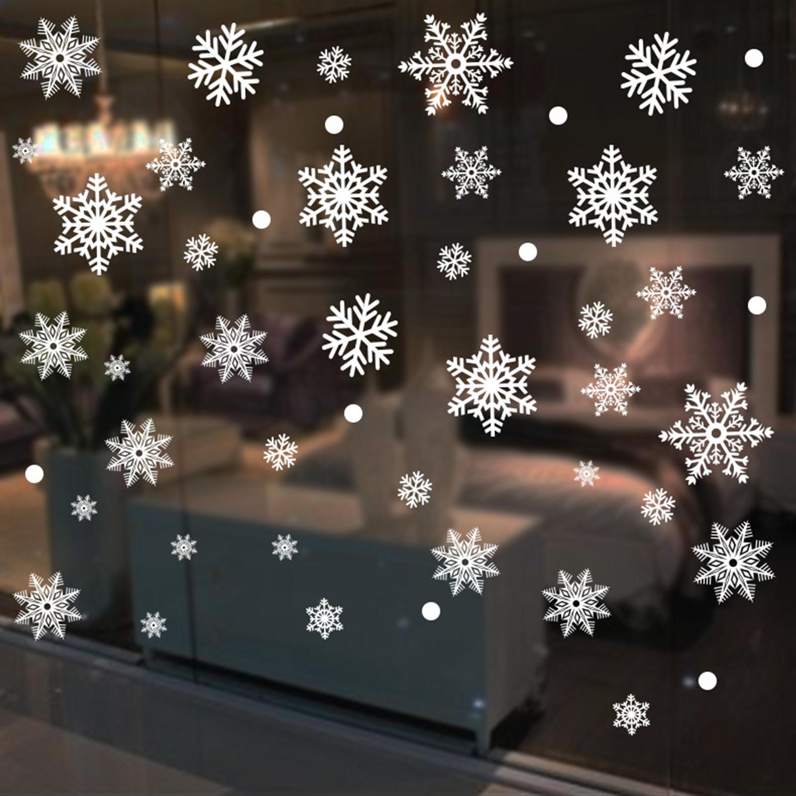 눈송이 창문 장식 크리스마스 정전기 시즌 장식 유리문  - Snowflake Window Decal 리뷰 및 가격
