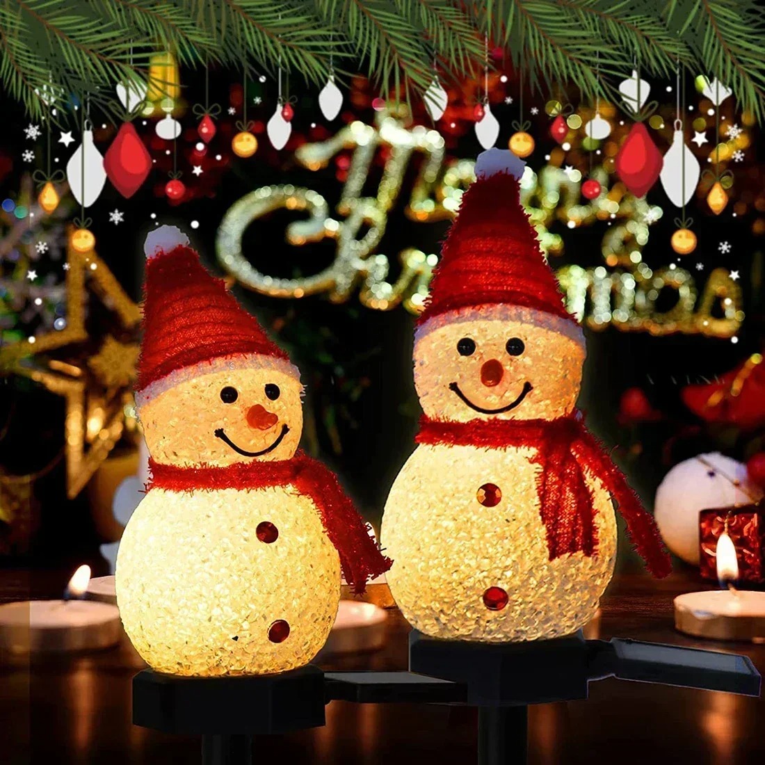 크리스마스 눈사람 태양광 정원등 LED 방수 야외 마당 - Christmas Lights Outdoor 리뷰 및 가격